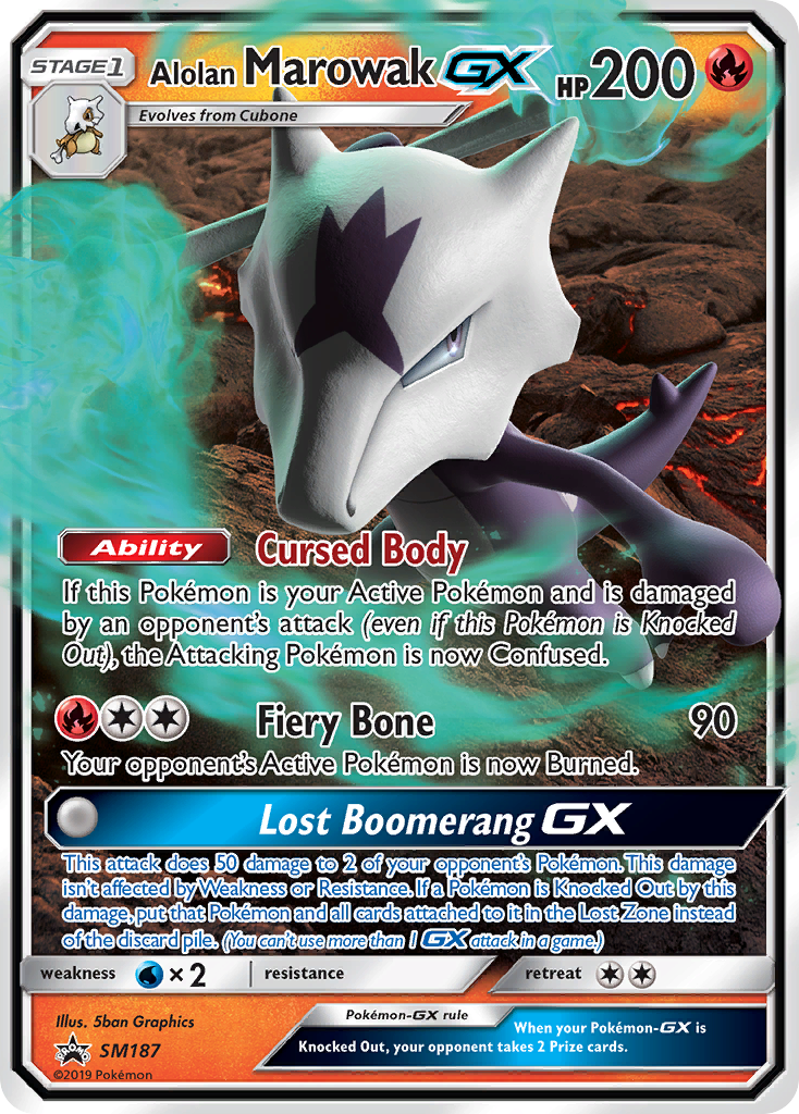 Alolan Marowak GX (SM187) [Sun & Moon: Black Star Promos] | Gear Gaming Bentonville