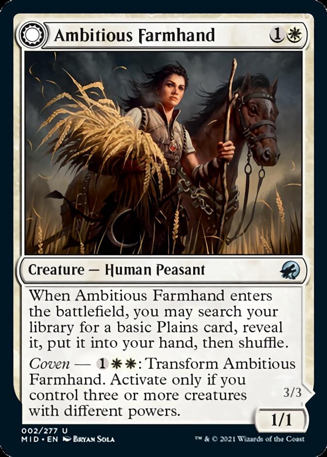 Ambitious Farmhand // Seasoned Cathar [Innistrad: Midnight Hunt] | Gear Gaming Bentonville