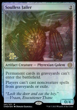 Soulless Jailer [Phyrexia: All Will Be One Prerelease Promos] | Gear Gaming Bentonville