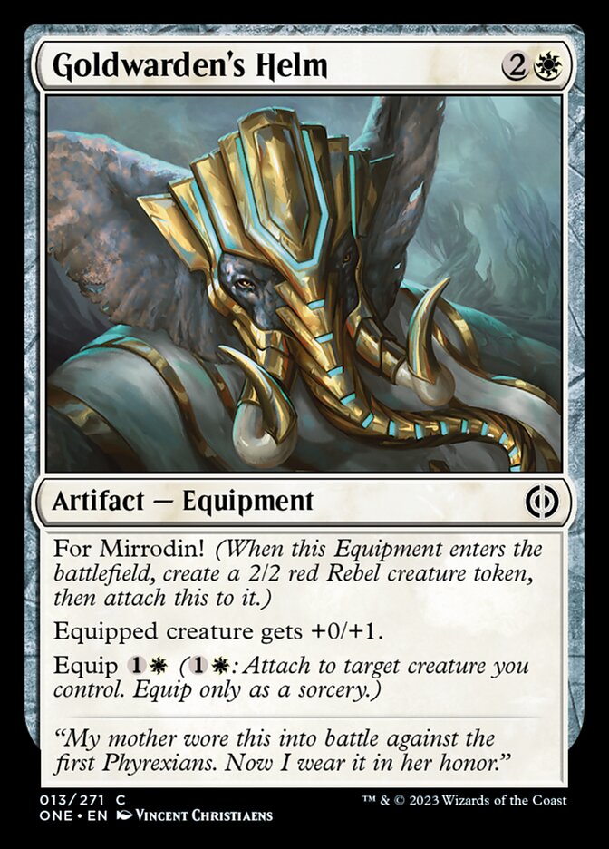 Goldwarden's Helm [Phyrexia: All Will Be One] | Gear Gaming Bentonville