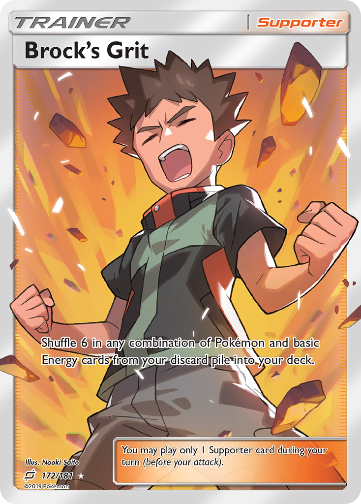 Brock's Grit (172/181) [Sun & Moon: Team Up] | Gear Gaming Bentonville