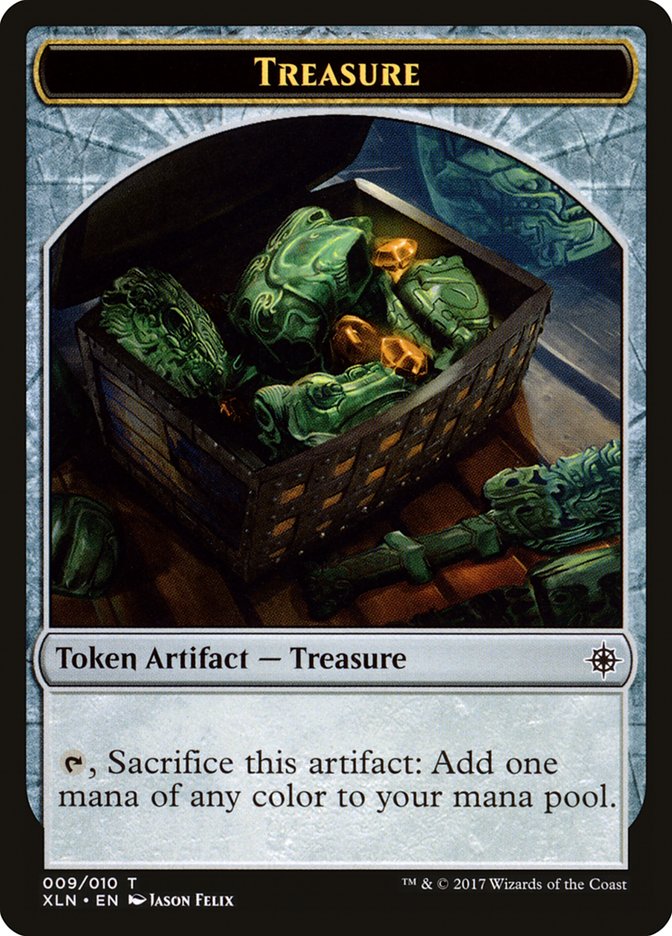 Treasure (009/010) [Ixalan Tokens] | Gear Gaming Bentonville