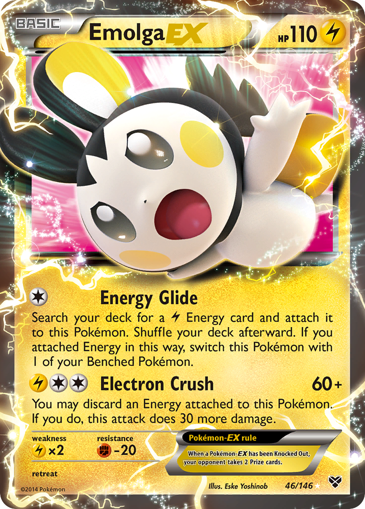 Emolga EX (46/146) [XY: Base Set] | Gear Gaming Bentonville