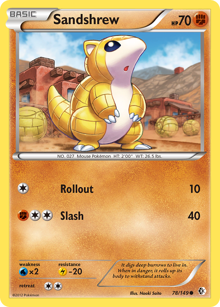 Sandshrew (78/149) [Black & White: Boundaries Crossed] | Gear Gaming Bentonville