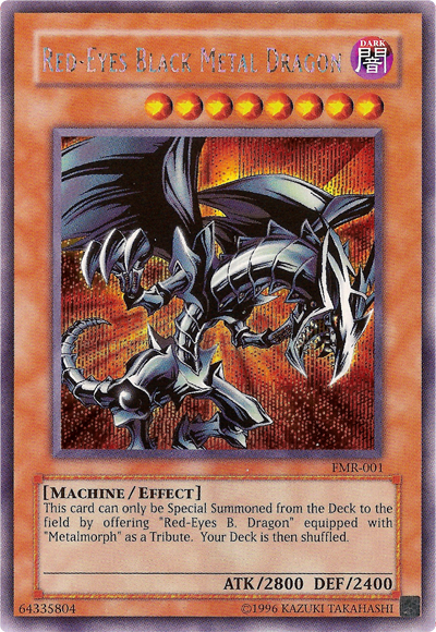 Red-Eyes Black Metal Dragon (Forbidden Memories) [FMR-001] Prismatic Secret Rare | Gear Gaming Bentonville