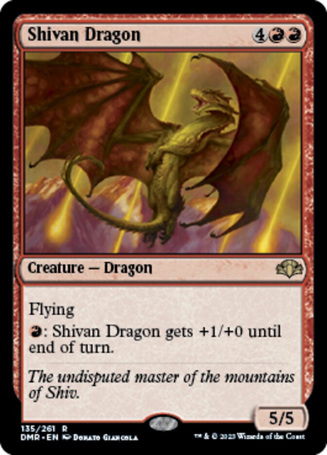 Shivan Dragon [Dominaria Remastered] | Gear Gaming Bentonville