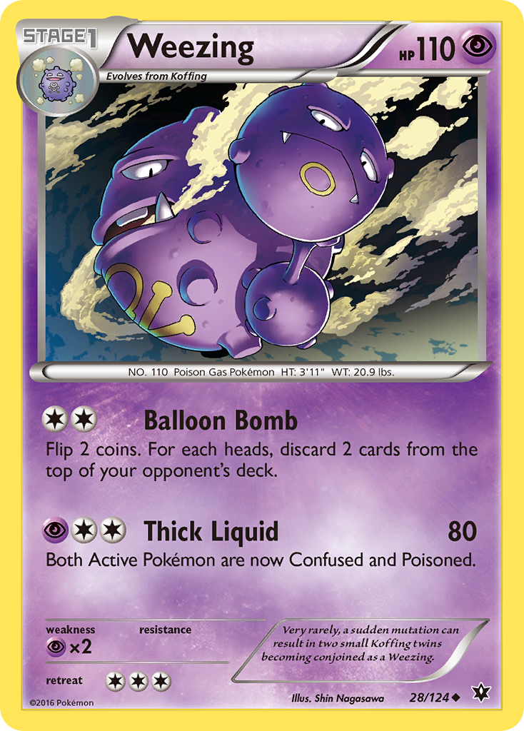 Weezing (28/124) [XY: Fates Collide] | Gear Gaming Bentonville