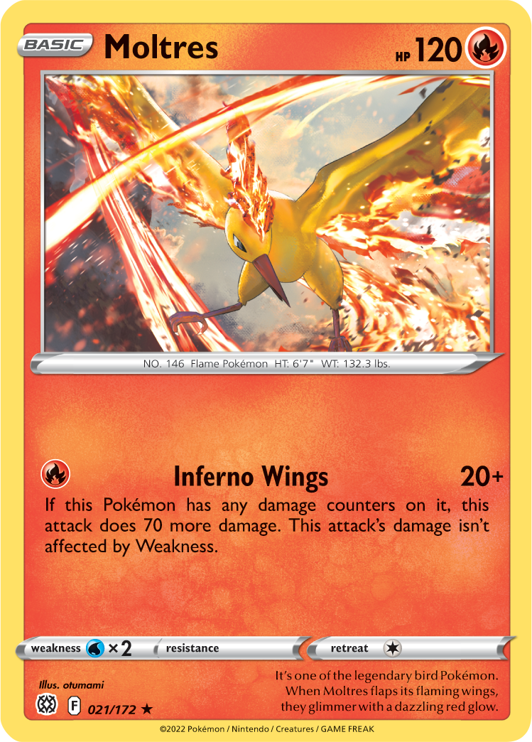 Moltres (021/172) [Sword & Shield: Brilliant Stars] | Gear Gaming Bentonville