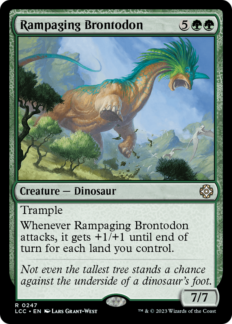 Rampaging Brontodon [The Lost Caverns of Ixalan Commander] | Gear Gaming Bentonville