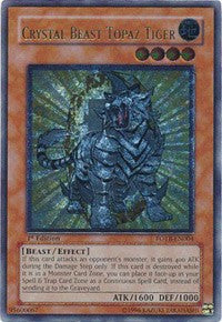 Crystal Beast Topaz Tiger (UTR) [Force of the Breaker] [FOTB-EN004] | Gear Gaming Bentonville