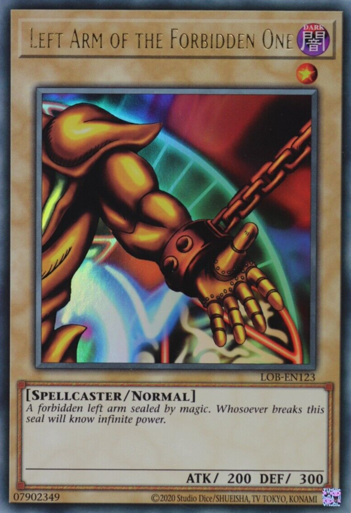 Left Arm of the Forbidden One (25th Anniversary) [LOB-EN123] Ultra Rare | Gear Gaming Bentonville