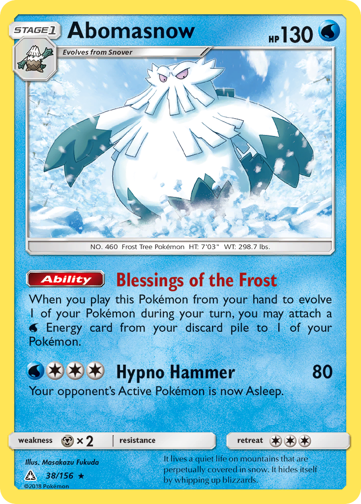 Abomasnow (38/156) [Sun & Moon: Ultra Prism] | Gear Gaming Bentonville