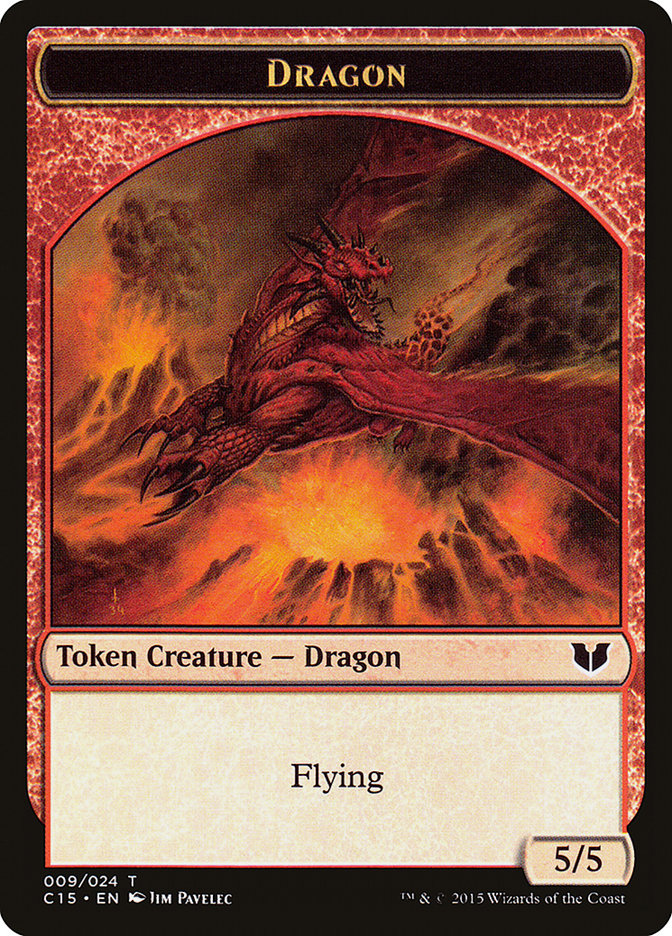 Dragon // Dragon Double-Sided Token [Commander 2015 Tokens] | Gear Gaming Bentonville