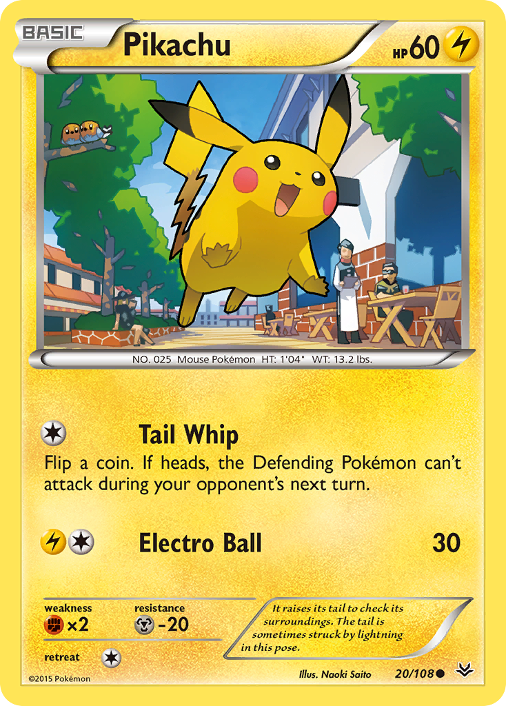 Pikachu (20/108) [XY: Roaring Skies] | Gear Gaming Bentonville