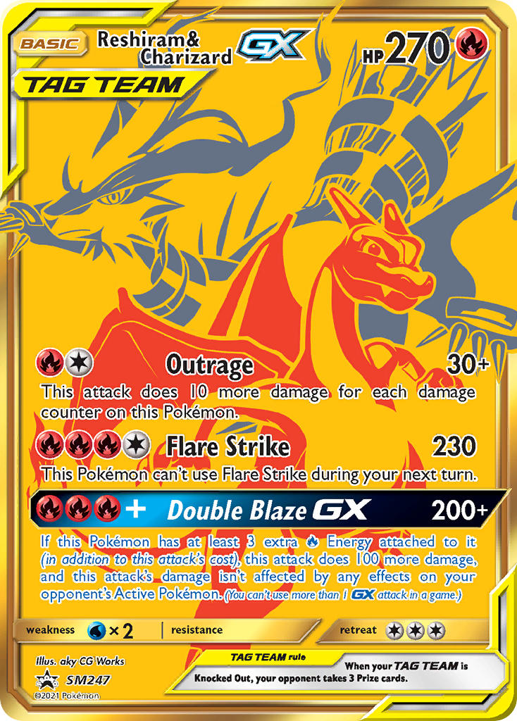 Reshiram & Charizard GX (SM247) [Sun & Moon: Black Star Promos] | Gear Gaming Bentonville