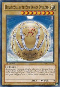 Hieratic Seal of the Sun Dragon Overlord [Galactic Overlord] [GAOV-EN002] | Gear Gaming Bentonville