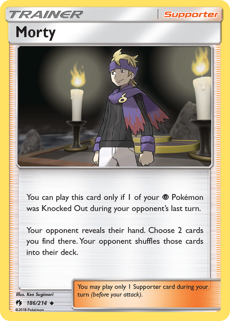 Morty (186/214) [Sun & Moon: Lost Thunder] | Gear Gaming Bentonville