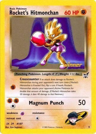 Rocket's Hitmonchan (9) (Jumbo Card) [Best of Promos] | Gear Gaming Bentonville