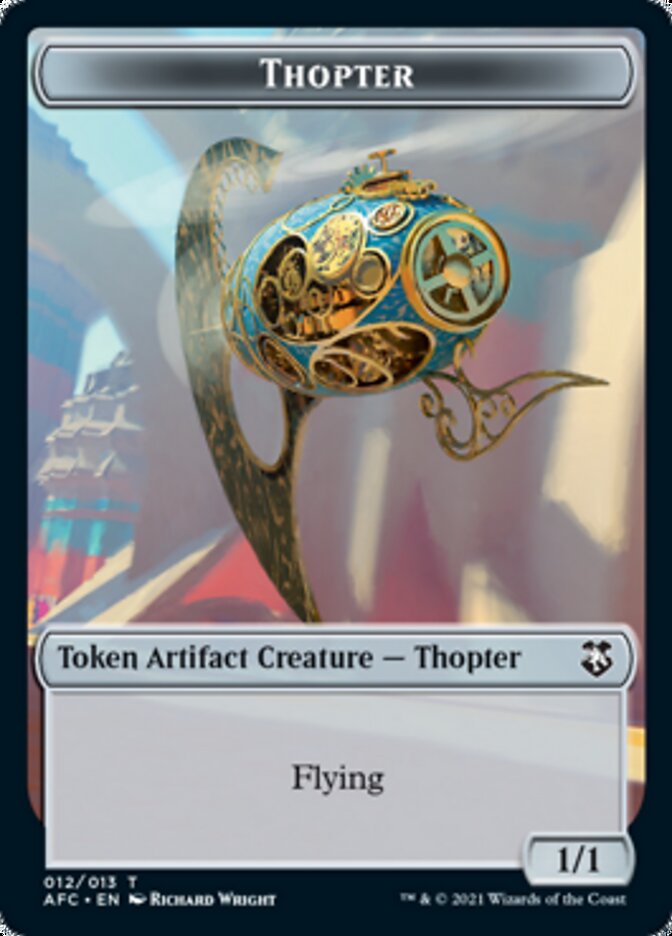 Thopter // Treasure Double-sided Token [Dungeons & Dragons: Adventures in the Forgotten Realms Commander Tokens] | Gear Gaming Bentonville