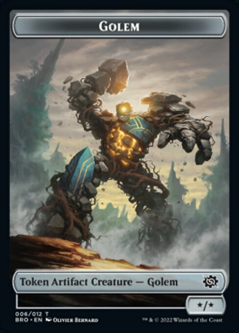 Powerstone // Golem Double-Sided Token [The Brothers' War Tokens] | Gear Gaming Bentonville