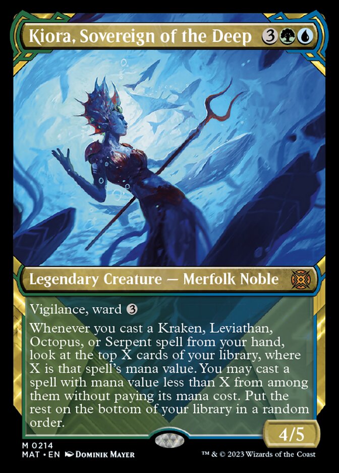 Kiora, Sovereign of the Deep (Showcase Halo Foil) [March of the Machine: The Aftermath] | Gear Gaming Bentonville