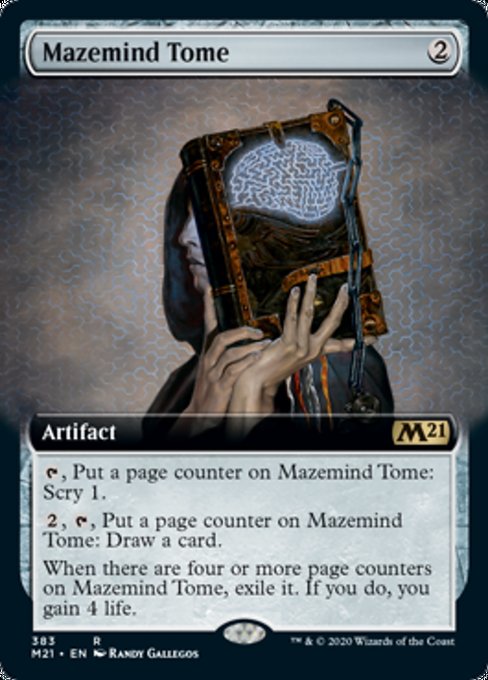 Mazemind Tome (Extended Art) [Core Set 2021] | Gear Gaming Bentonville