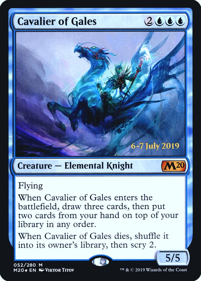 Cavalier of Gales  [Core Set 2020 Prerelease Promos] | Gear Gaming Bentonville