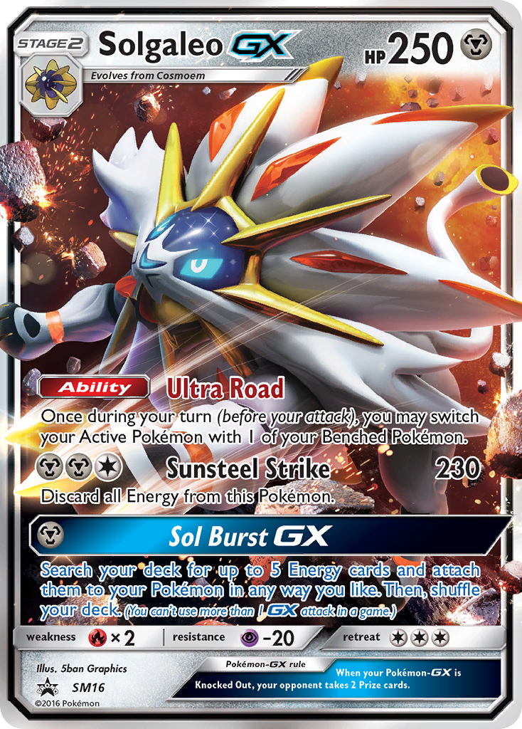Solgaleo GX (SM16) [Sun & Moon: Black Star Promos] | Gear Gaming Bentonville