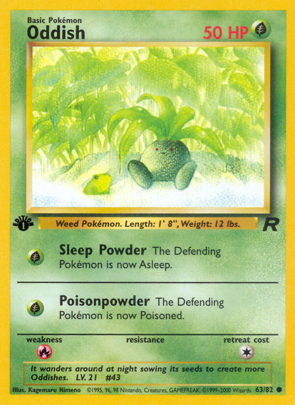 Oddish (63/82) [Team Rocket 1st Edition] | Gear Gaming Bentonville