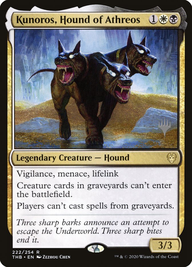 Kunoros, Hound of Athreos (Promo Pack) [Theros Beyond Death Promos] | Gear Gaming Bentonville