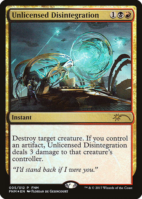 Unlicensed Disintegration [FNM Promos] | Gear Gaming Bentonville