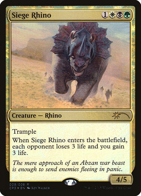 Siege Rhino [Unique and Miscellaneous Promos] | Gear Gaming Bentonville