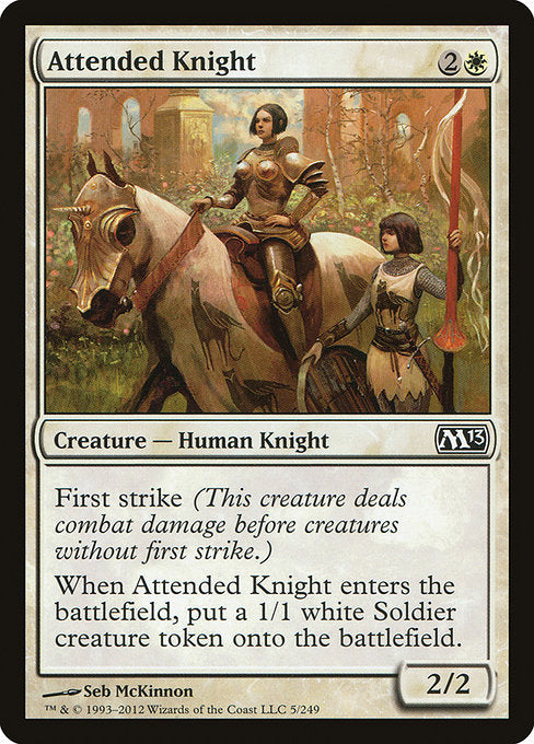 Attended Knight [Magic 2013 (M13)] | Gear Gaming Bentonville