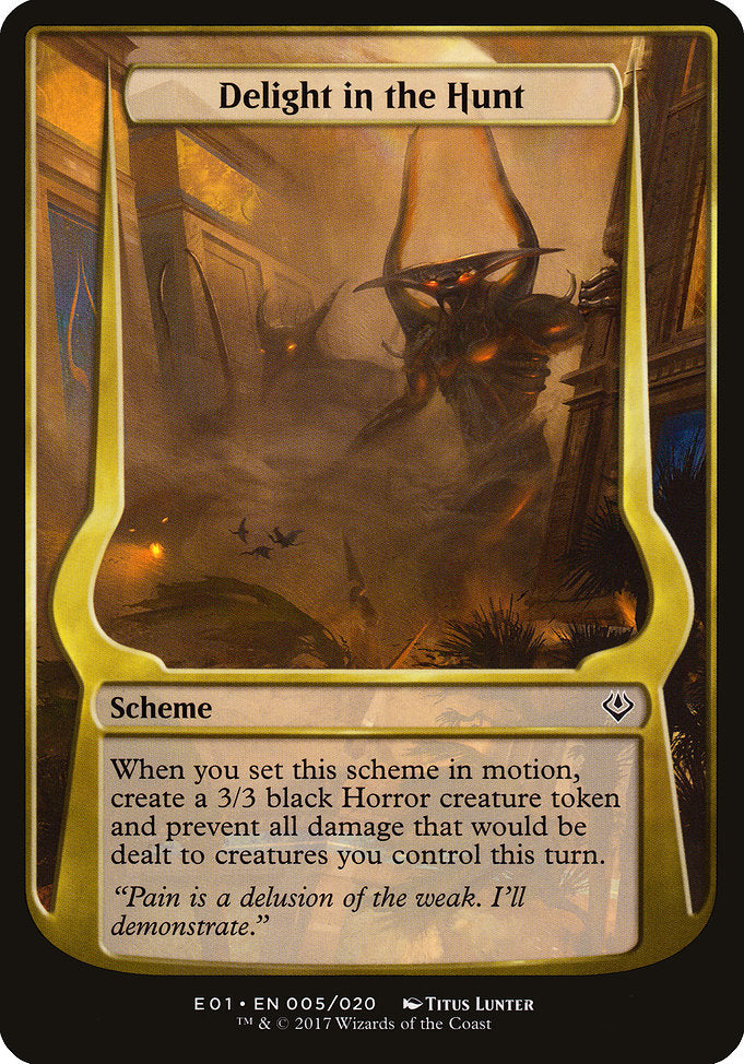 Delight in the Hunt (Archenemy: Nicol Bolas) [Oversize Cards] | Gear Gaming Bentonville