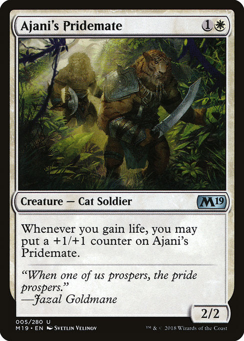 Ajani's Pridemate [Core Set 2019] | Gear Gaming Bentonville