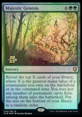 Majestic Genesis [Commander Legends: Battle for Baldur's Gate Prerelease Promos] | Gear Gaming Bentonville