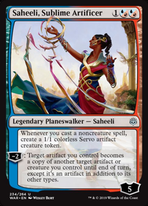 Saheeli, Sublime Artificer [War of the Spark] | Gear Gaming Bentonville