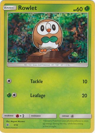 Rowlet (1/12) [McDonald's Promos: 2017 Collection] | Gear Gaming Bentonville