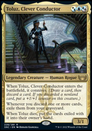 Toluz, Clever Conductor (Promo Pack) [Streets of New Capenna Promos] | Gear Gaming Bentonville