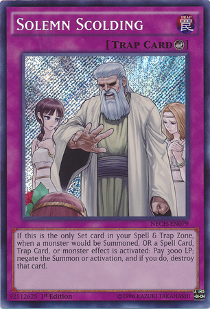 Solemn Scolding [NECH-EN079] Secret Rare | Gear Gaming Bentonville