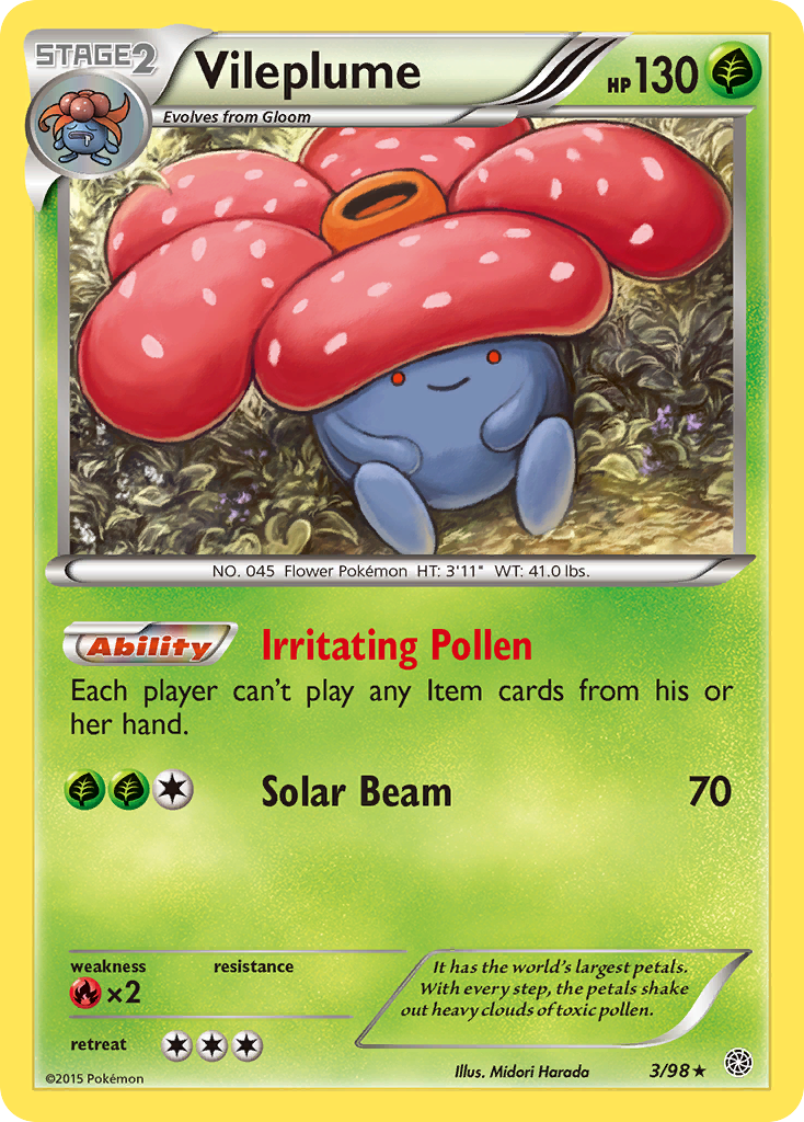 Vileplume (3/98) [XY: Ancient Origins] | Gear Gaming Bentonville