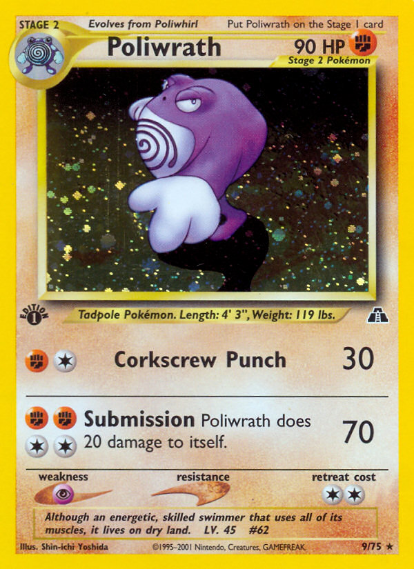 Poliwrath (9/75) [Neo Discovery 1st Edition] | Gear Gaming Bentonville