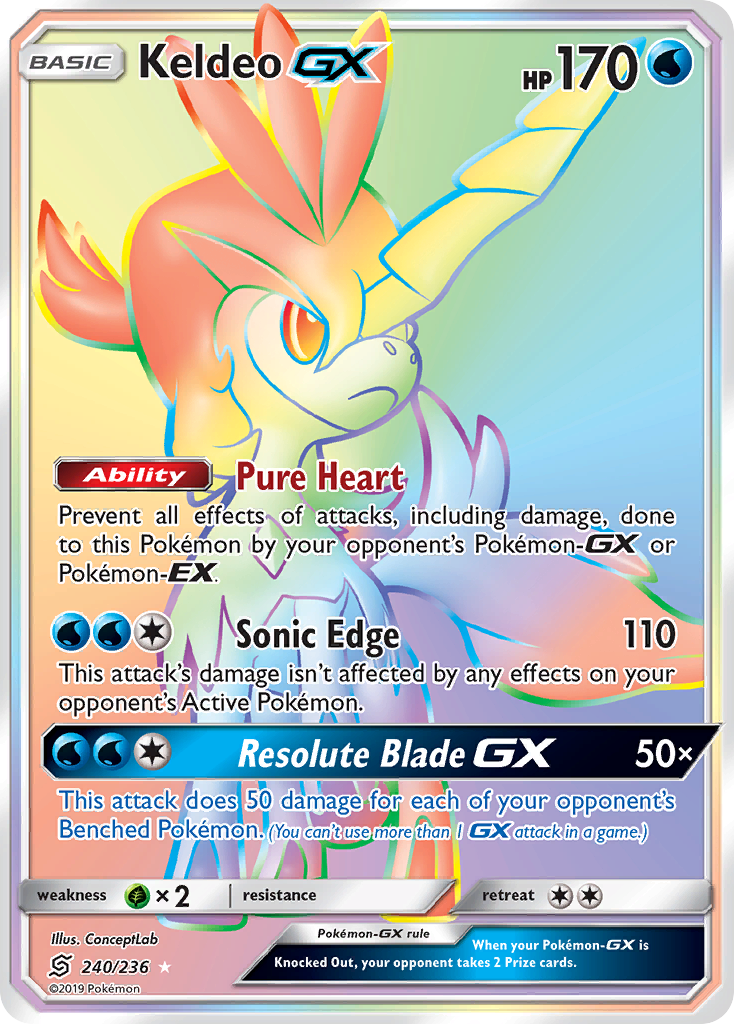 Keldeo GX (240/236) [Sun & Moon: Unified Minds] | Gear Gaming Bentonville