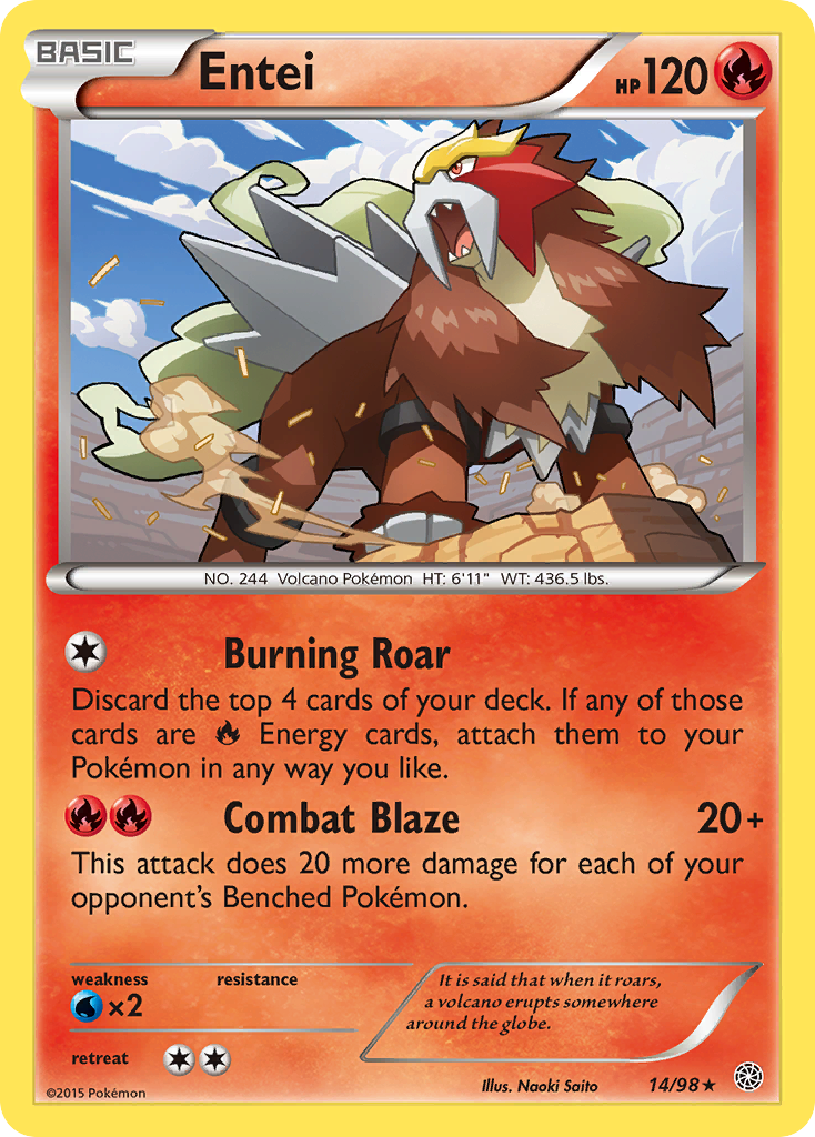 Entei (14/98) [XY: Ancient Origins] | Gear Gaming Bentonville