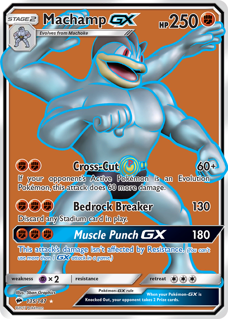 Machamp GX (135/147) [Sun & Moon: Burning Shadows] | Gear Gaming Bentonville