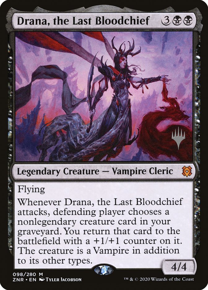 Drana, the Last Bloodchief (Promo Pack) [Zendikar Rising Promos] | Gear Gaming Bentonville