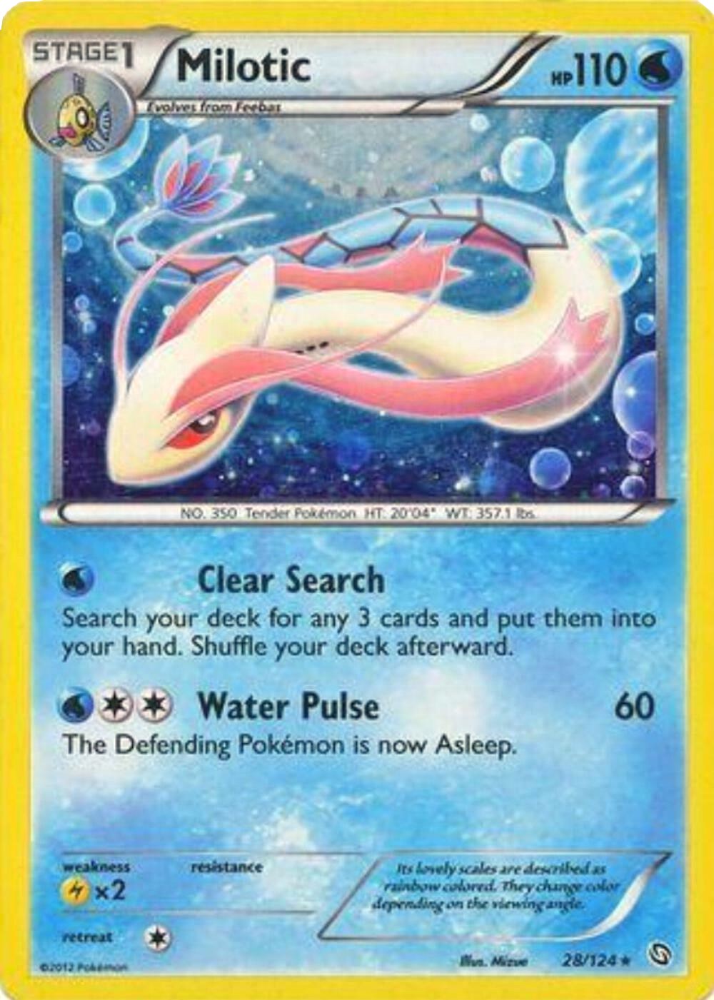 Milotic (28/124) (Cosmos Holo) [Black & White: Dragons Exalted] | Gear Gaming Bentonville