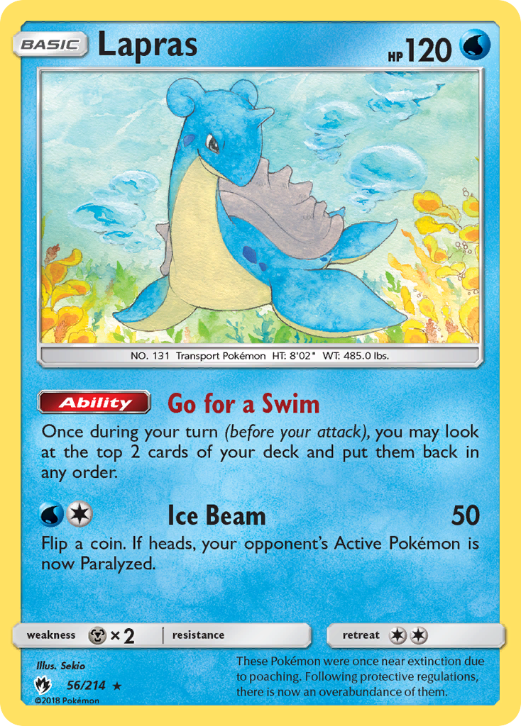 Lapras (56/214) [Sun & Moon: Lost Thunder] | Gear Gaming Bentonville