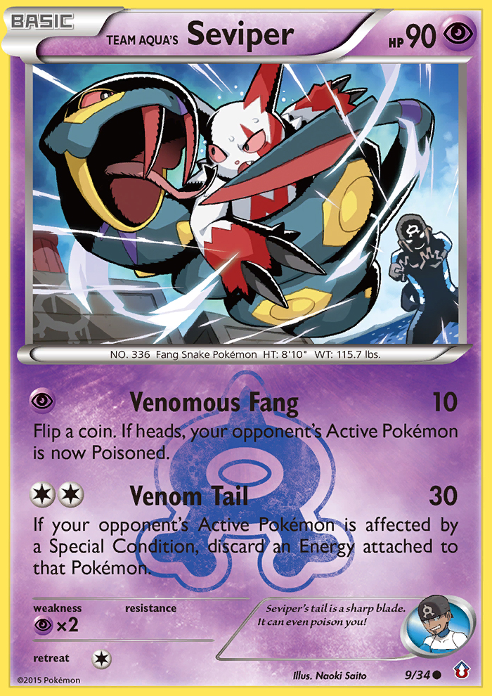 Team Aqua's Seviper (9/34) [XY: Double Crisis] | Gear Gaming Bentonville