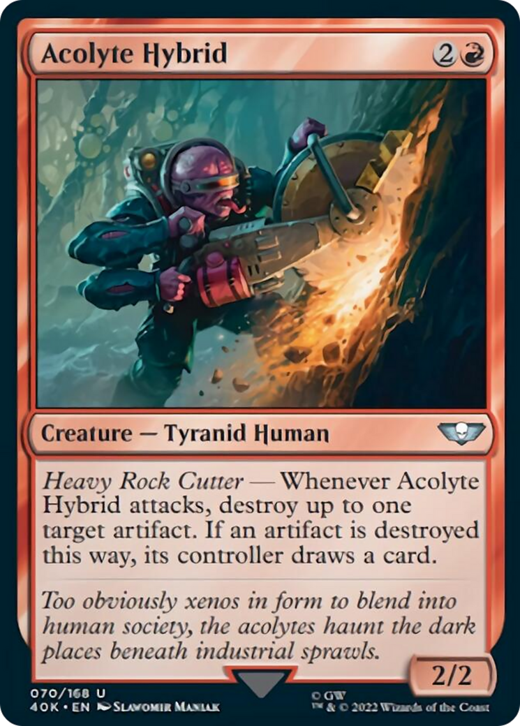 Acolyte Hybrid (Surge Foil) [Universes Beyond: Warhammer 40,000] | Gear Gaming Bentonville